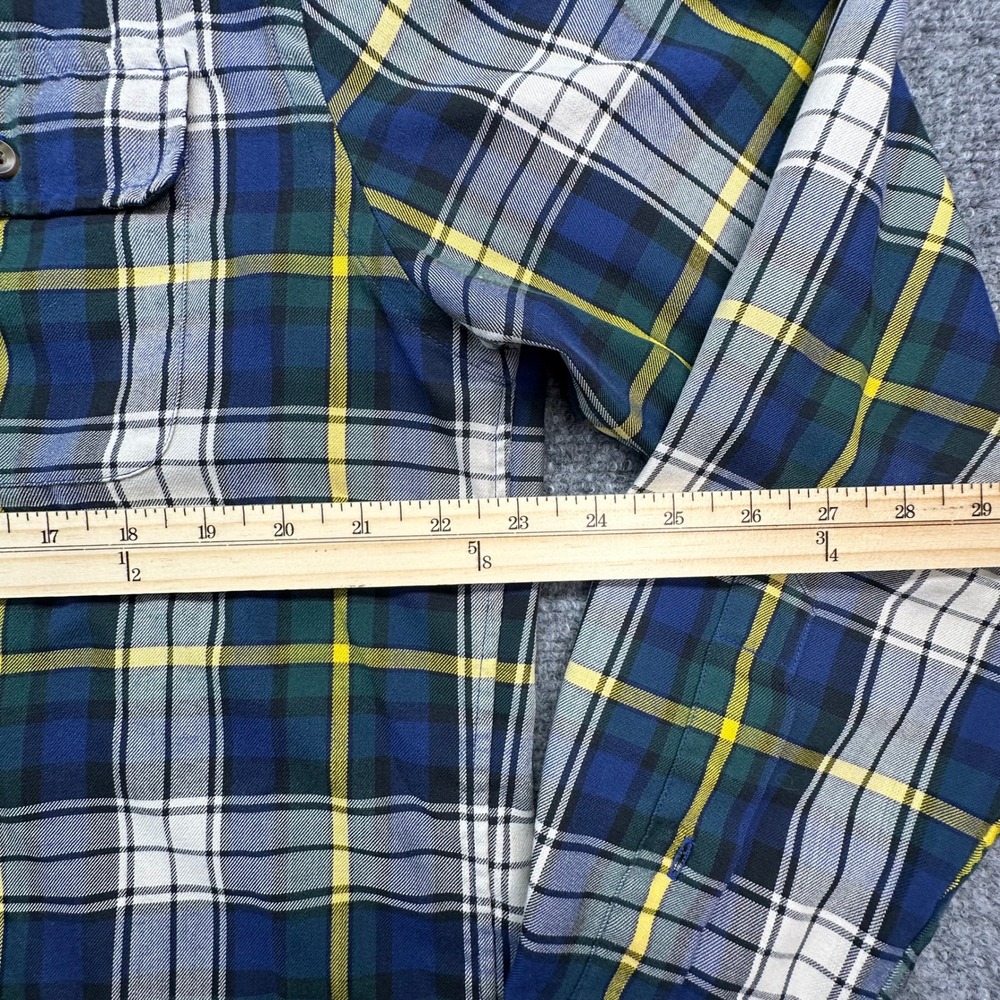 Vineyard Vines Performance Crosby Shirt Mens L Blue Green Plaid Slim Fit‎ - Picture 7 of 15